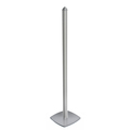 Azar Displays 4-Channel Sky Tower Metal Pole and Base. Overall Height: 75.625" 300260-SLV